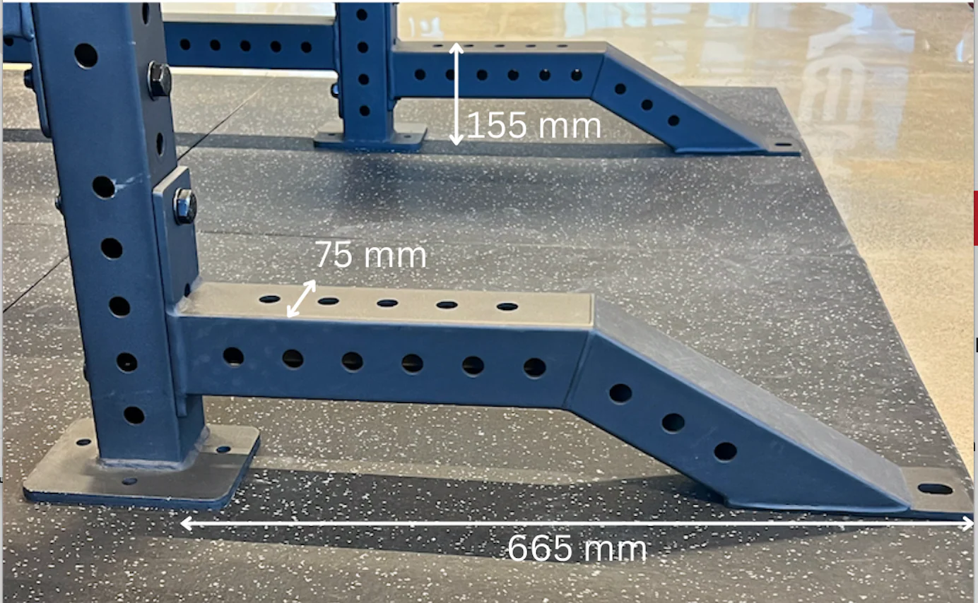 Front Foot Extensions for VERVE Power Racks (Pair of 2) - Image 4