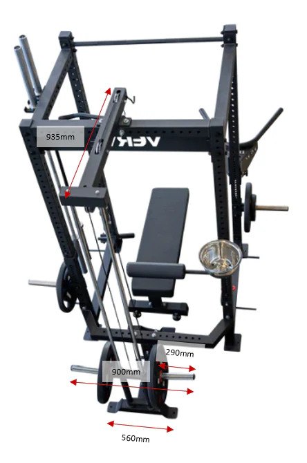Lat Low Row Attachment for VERVE Power Racks - Image 4