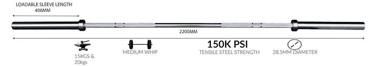 MAVRIK - Olympic Barbell - 20kg - Image 10