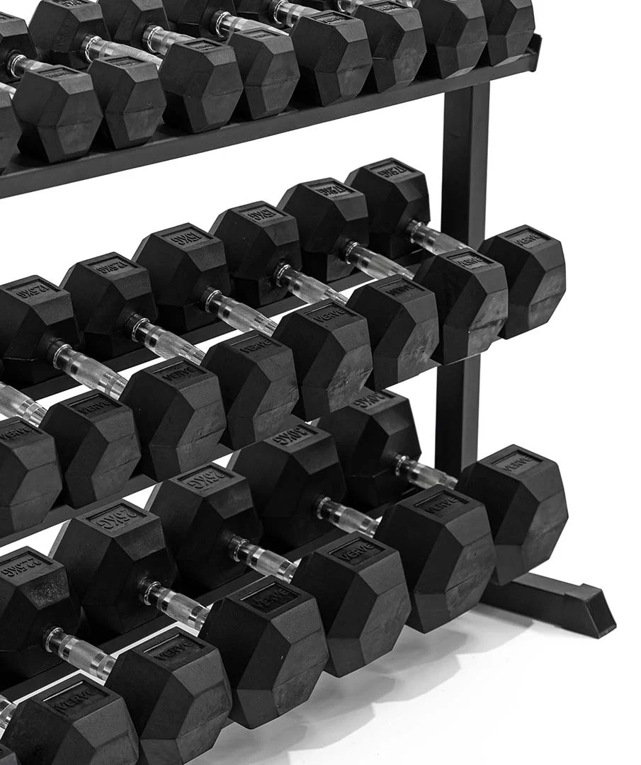 VERVE 3 Tier Hex Dumbbell Rack - Image 11