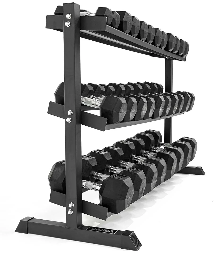 VERVE 3 Tier Hex Dumbbell Rack - Image 3