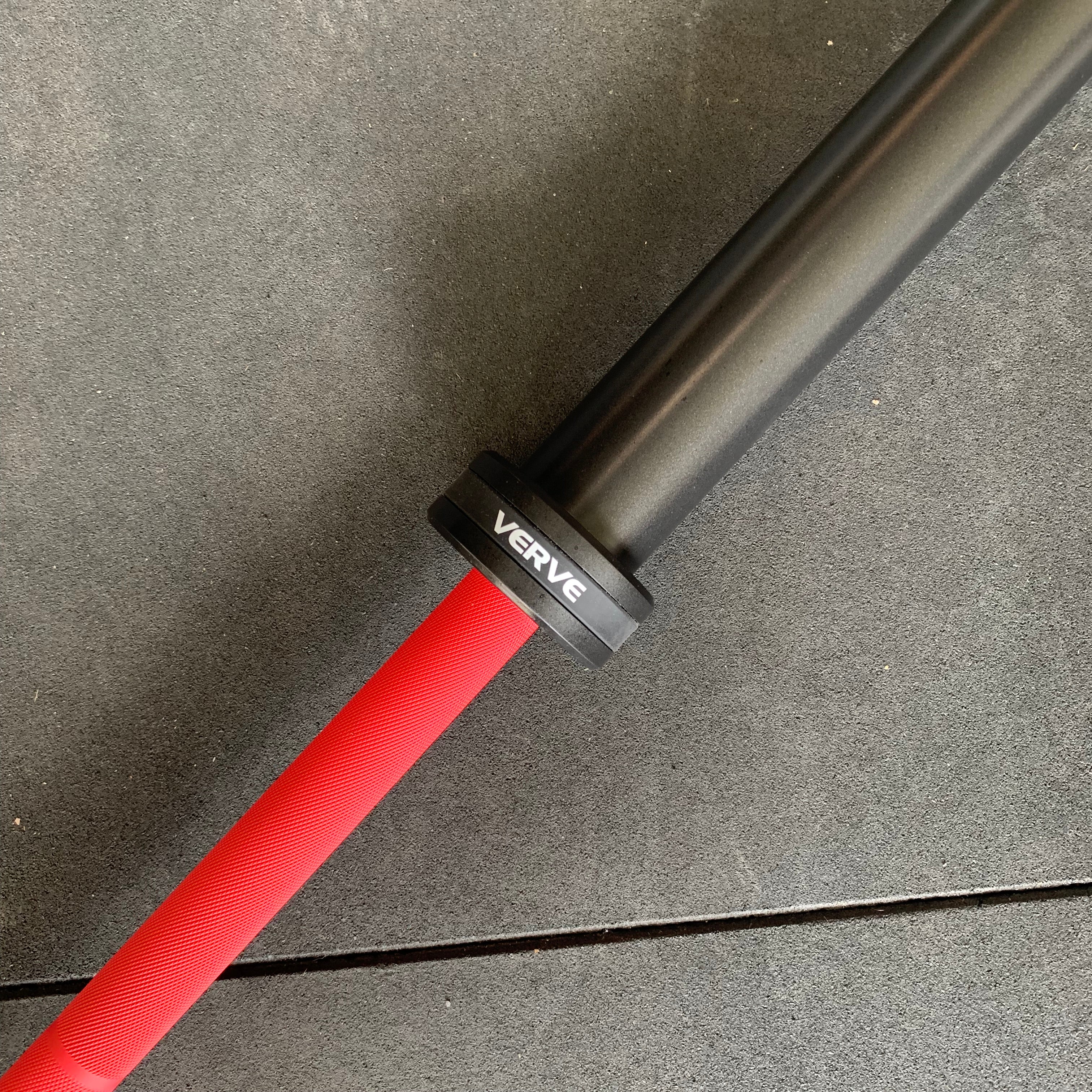 VERVE Elite Olympic Barbell - Red - 20kg - Image 12