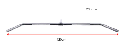 Lat Bar for Pulley Systems-Hard Chrome - Image 2