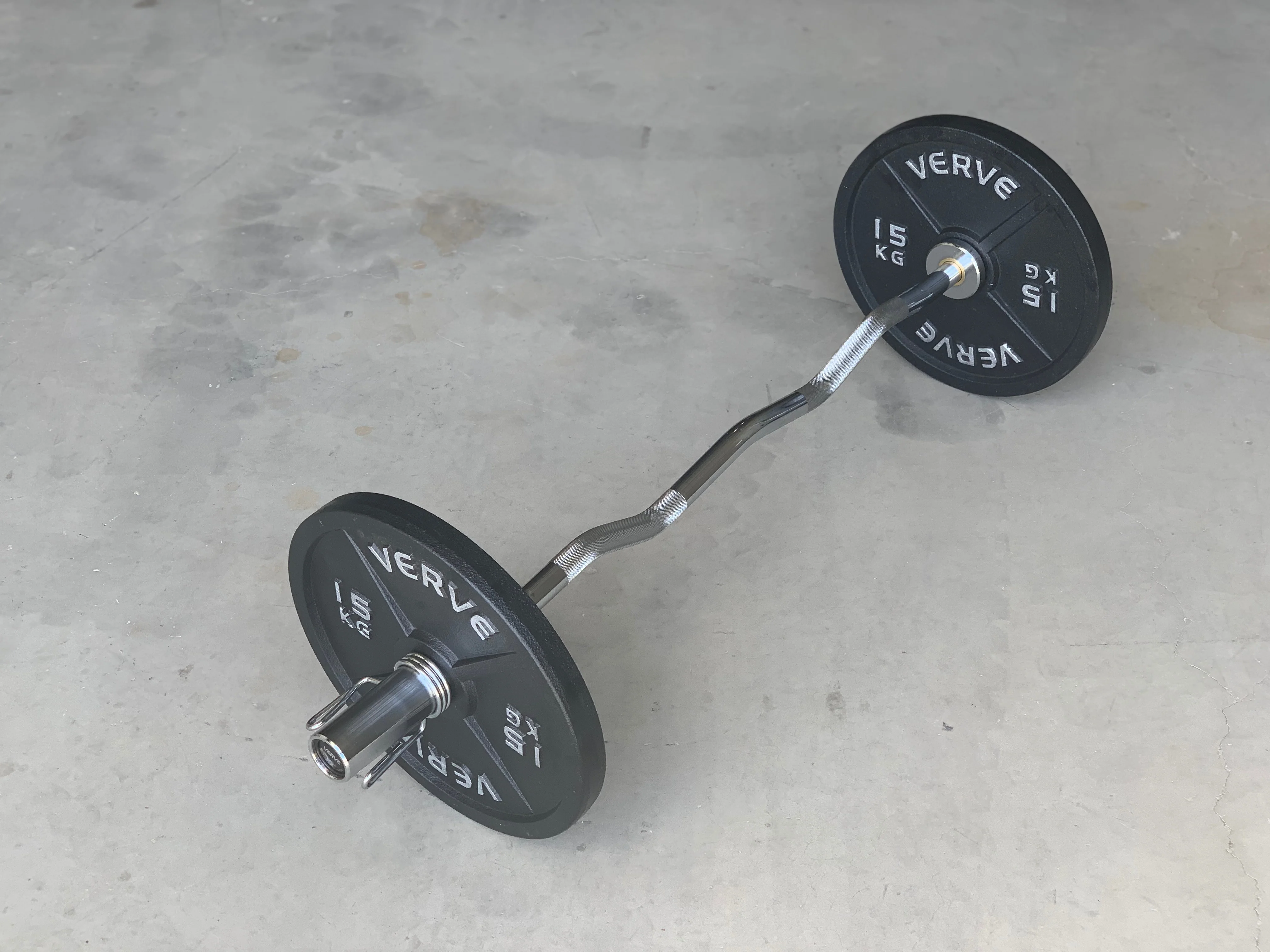 VERVE Olympic Easy Curl Bar - 4' - Image 6