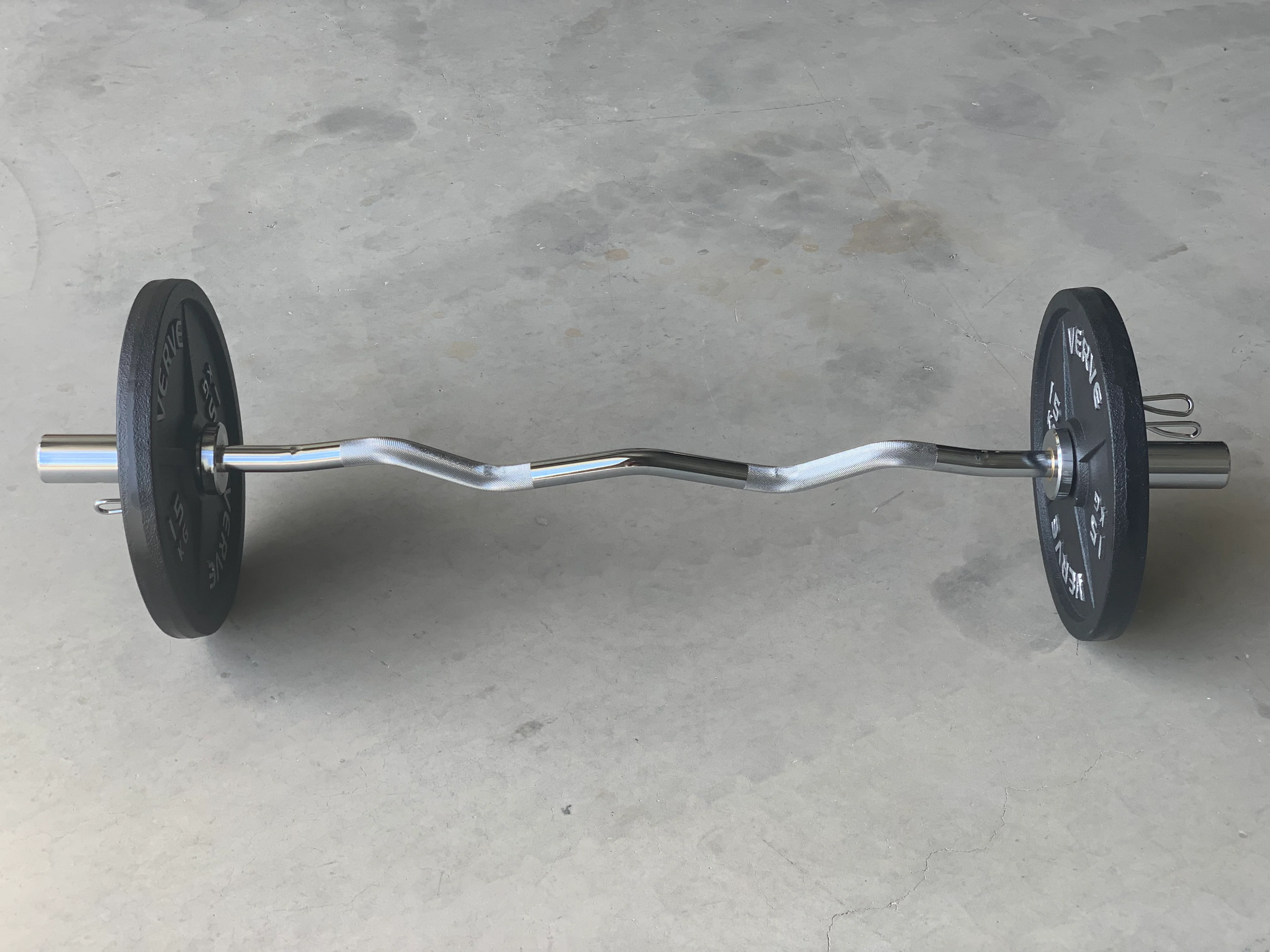 VERVE Olympic Easy Curl Bar - 4' - Image 7