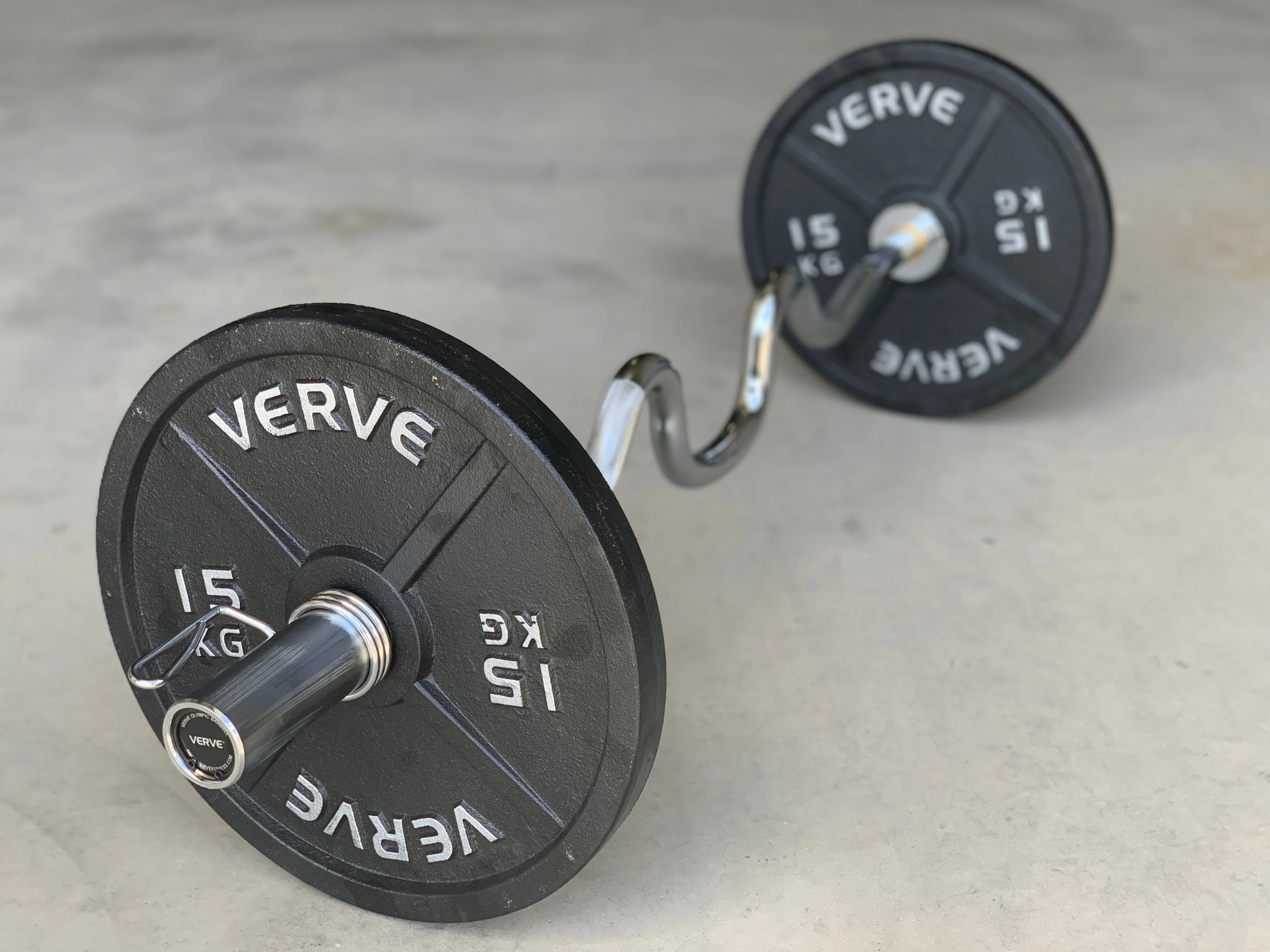 VERVE Olympic Super Curl Bar - 4' - Image 3