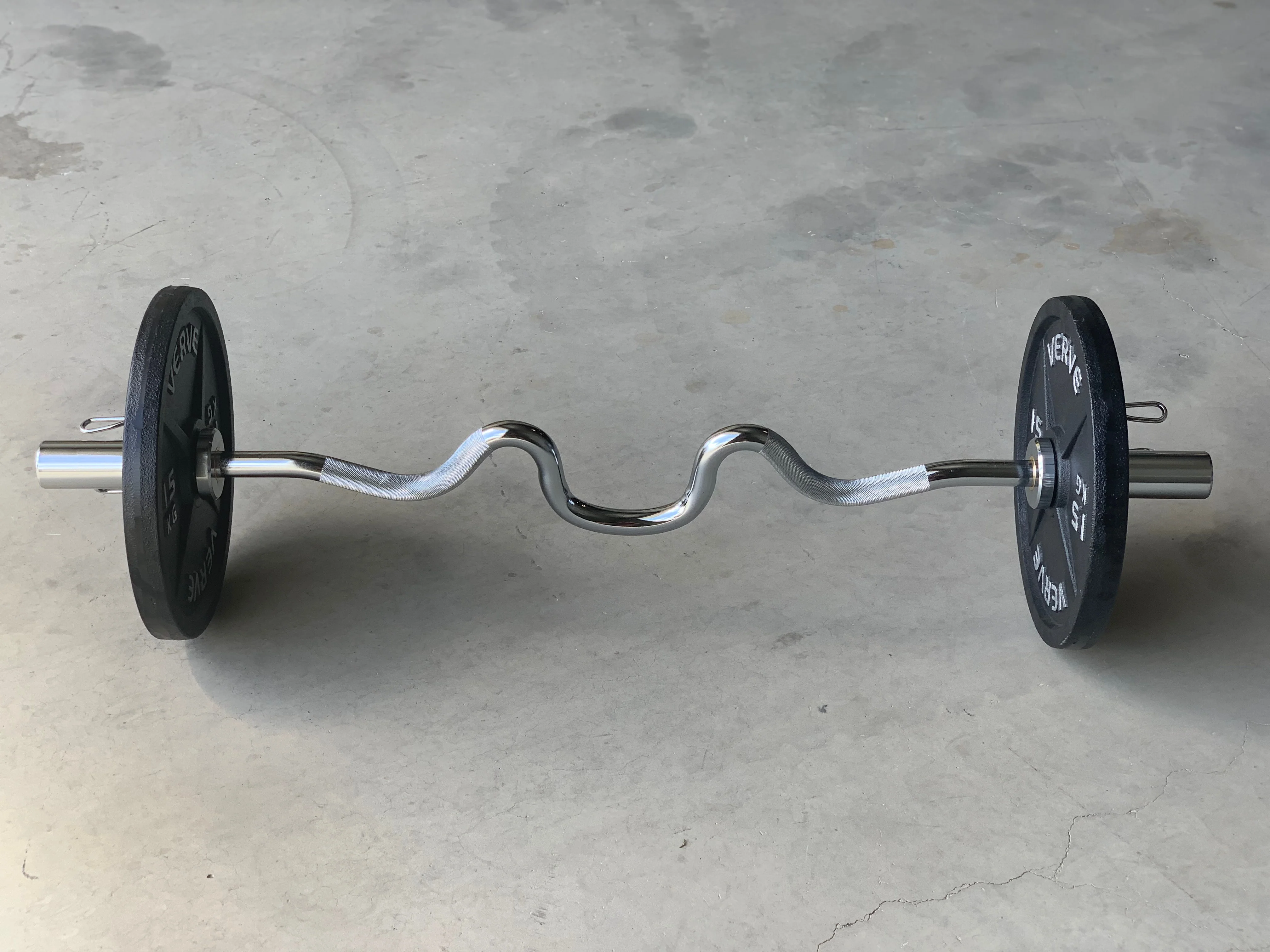 VERVE Olympic Super Curl Bar - 4' - Image 4