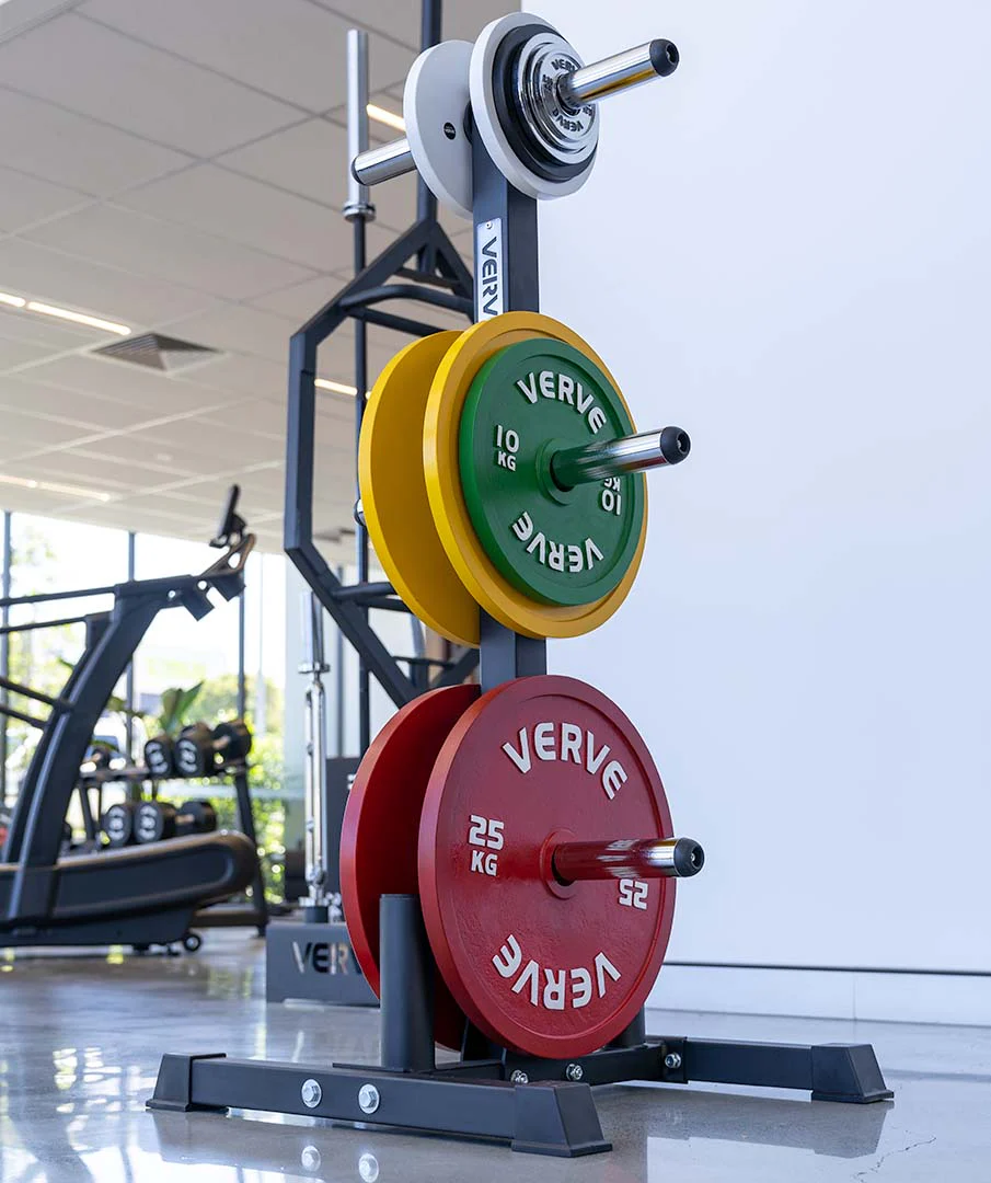 VERVE Olympic Weight Holder with Dual Barbell Storage - Image 7