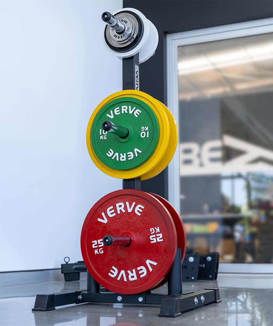 VERVE Olympic Weight Holder with Dual Barbell Storage - Image 8