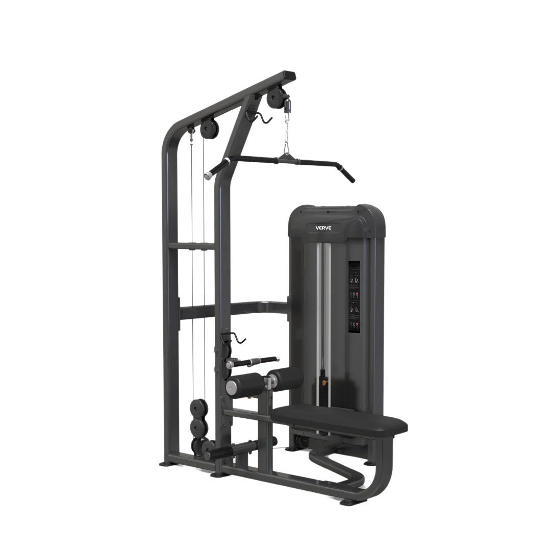VERVE Pin Loaded Pulldown/Seated Row (Black) - Makoto Series | Pre-Order ETA Late July