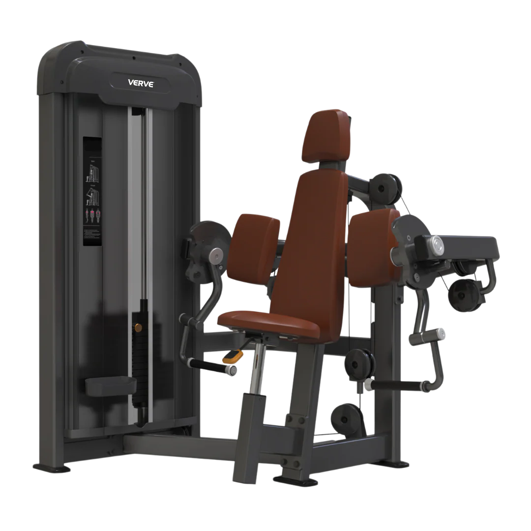 VERVE Pin Loaded Seated Biceps Curl (Brown) - Makoto Series | MADE TO ORDER