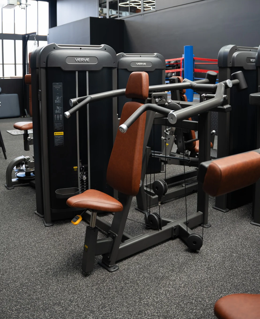 VERVE Pin Loaded Shoulder Press (Black) - Makoto Series - Image 2