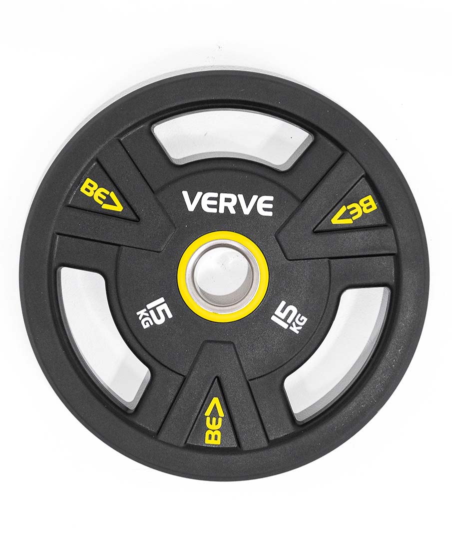 VERVE BE> PU Coated Tri Grip Olympic Plates - Image 10