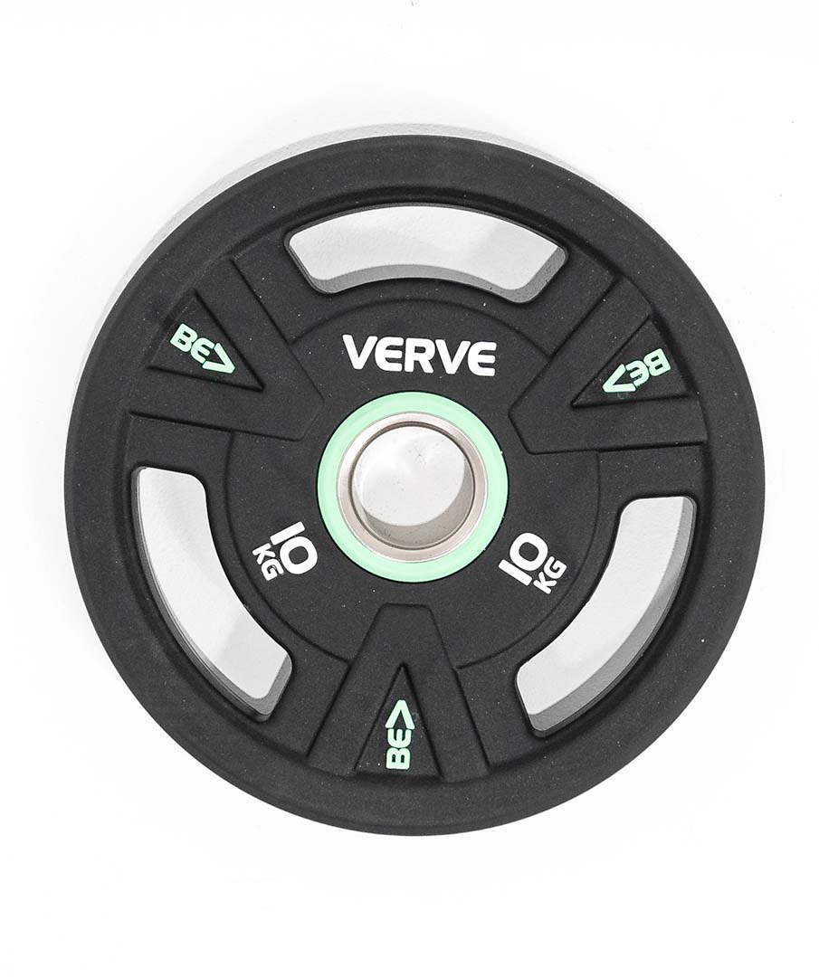 VERVE BE> PU Coated Tri Grip Olympic Plates - Image 11