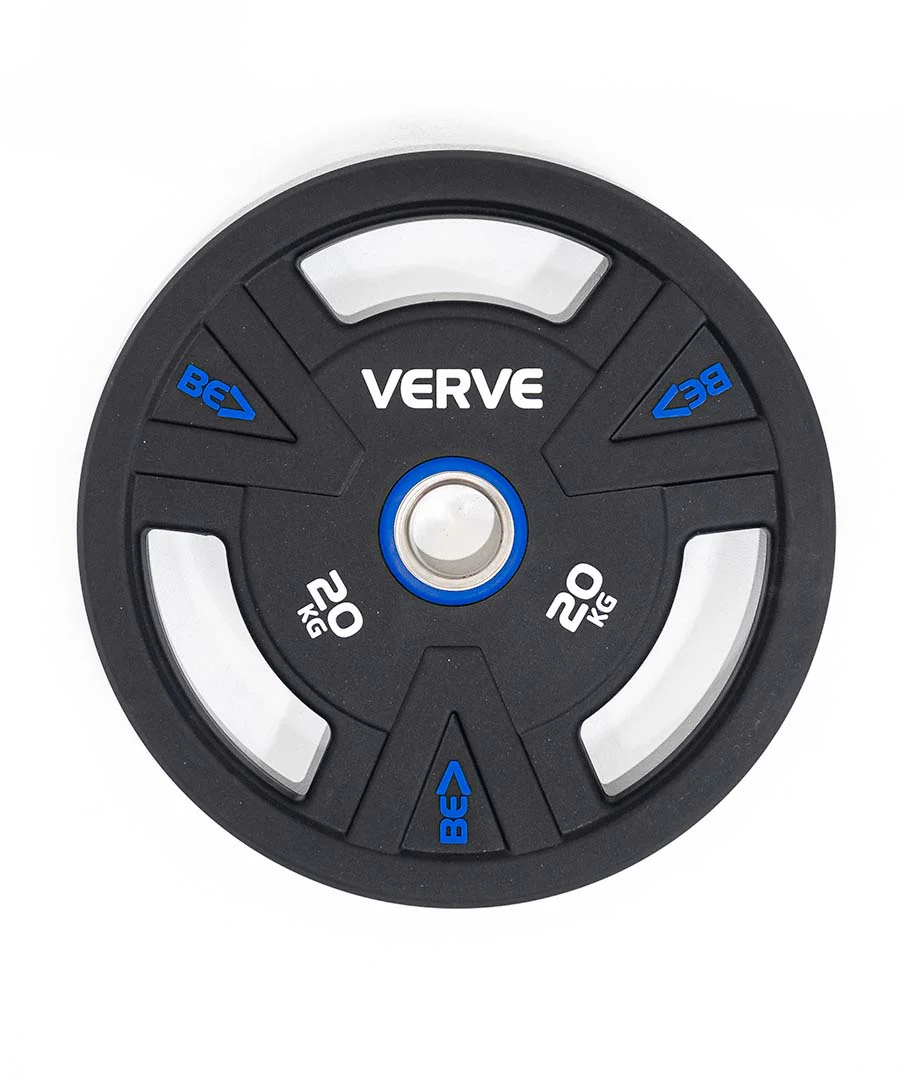 VERVE BE> PU Coated Tri Grip Olympic Plates - Image 12