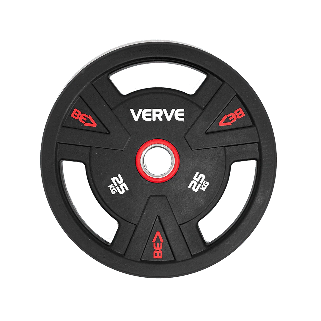 VERVE BE> PU Coated Tri Grip Olympic Plates - Image 20