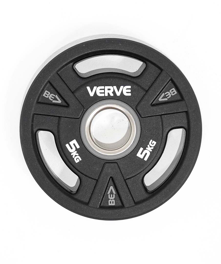 VERVE BE> PU Coated Tri Grip Olympic Plates - Image 9
