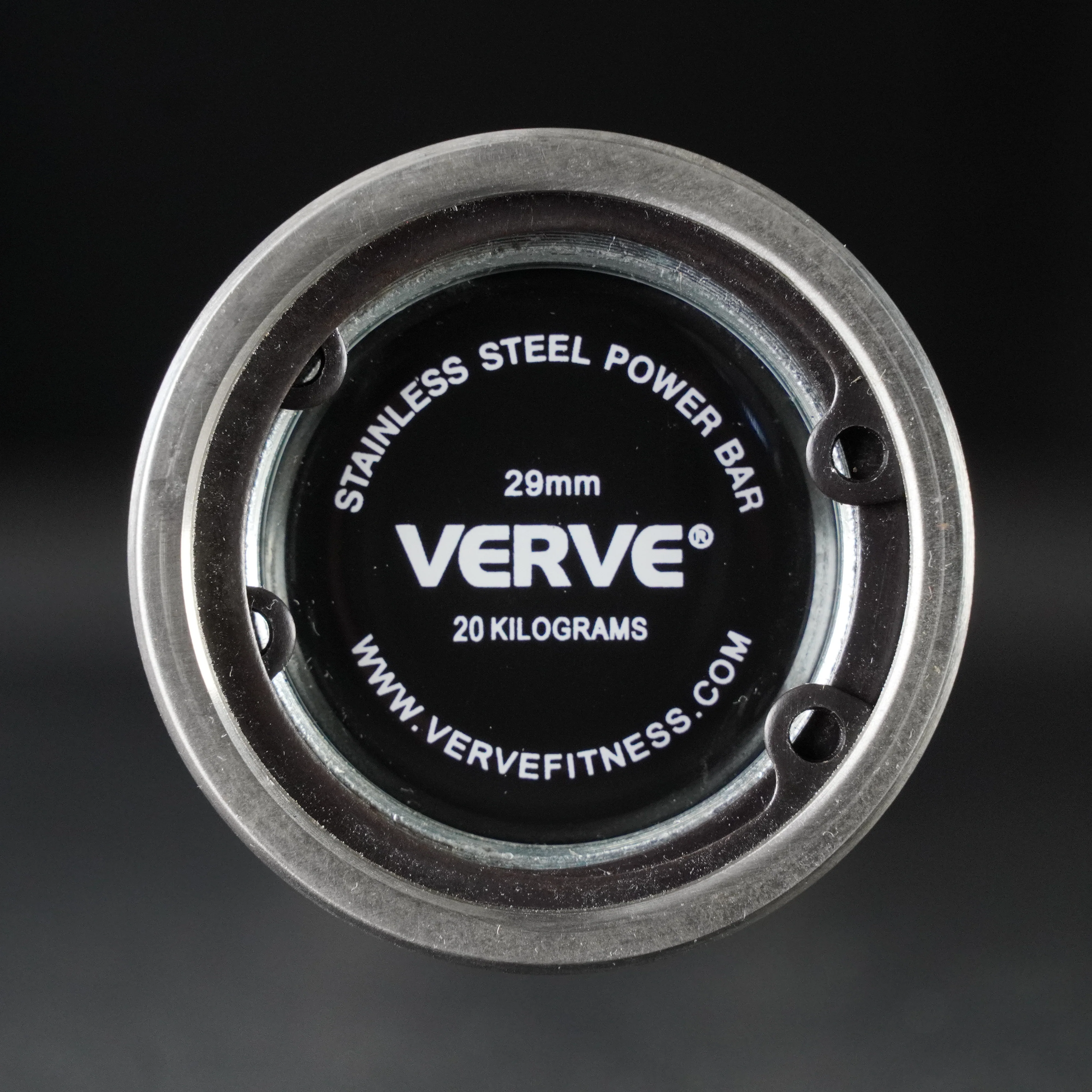 VERVE Stainless Steel Deep Knurl Power Barbell - 20kg - Image 8